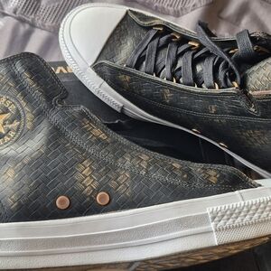 Converse Black and Gold Men's Sneakers